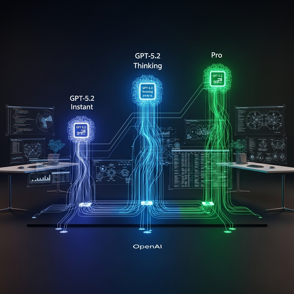 OpenAI、激化するAI競争の中でGPT-5.2をリリース：強化された推論がプロフェッショナルなワークフローを強化