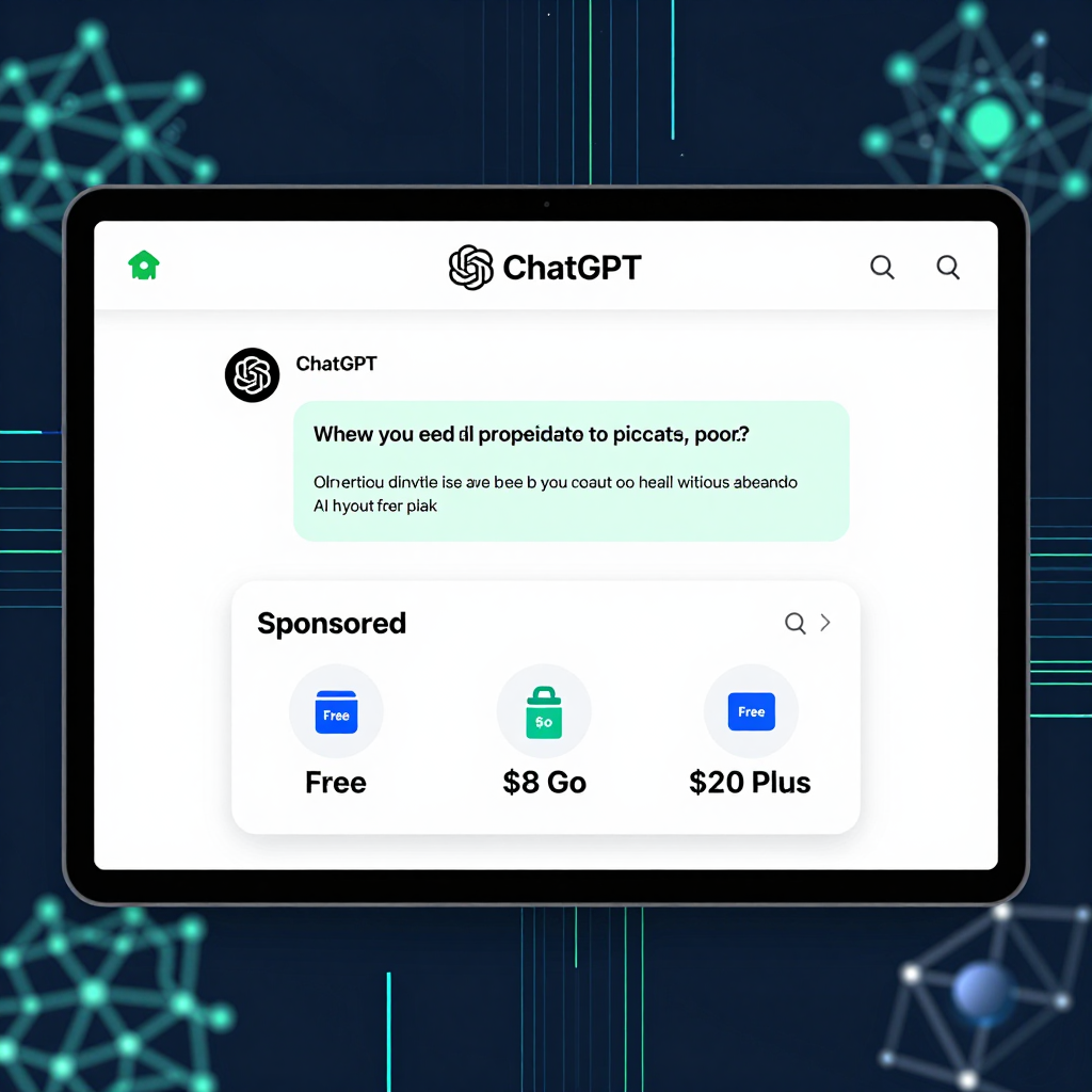 OpenAI、ChatGPTの無料版および低価格版に画期的な広告統合を開始